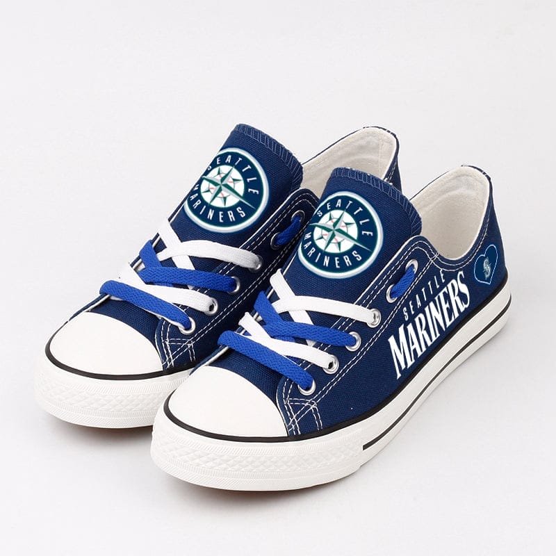 Seattle Mariners Limited Print Low Top Canvas Shoes Sport Sneakers For Men Women Fans 4 Seattle Mariners Limited Print Low Top Canvas Shoes Sport Sneakers For Men Women Fans - Image 4