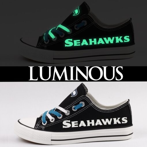Seattle Seahawks Low Top Canvas Sport Sneakers Shoes For Men Women Fans - Image 4
