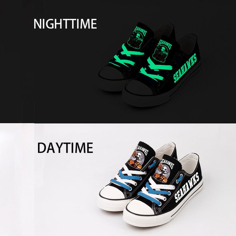 Seattle Seahawks Low Top Canvas Sport Sneakers Shoes For Men Women Fans 2 Seattle Seahawks Low Top Canvas Sport Sneakers Shoes For Men Women Fans - Image 2