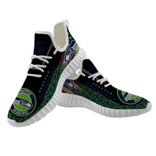 Seattle Seahawks Sneaker Shoes NFL For Men Women Fans - Image 2