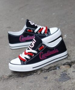St. Louis Cardinals Limited Print MLB Students Low Top Canvas Shoes Sport Sneakers 3