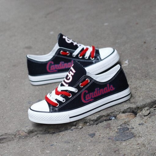 St. Louis Cardinals Limited Print Low Top Canvas Shoes Sport Sneakers For Men Women Fans - Image 2
