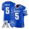 SuttonSmithJersey 5MemphisTigers2025VaporLimitedStitchedRoyal