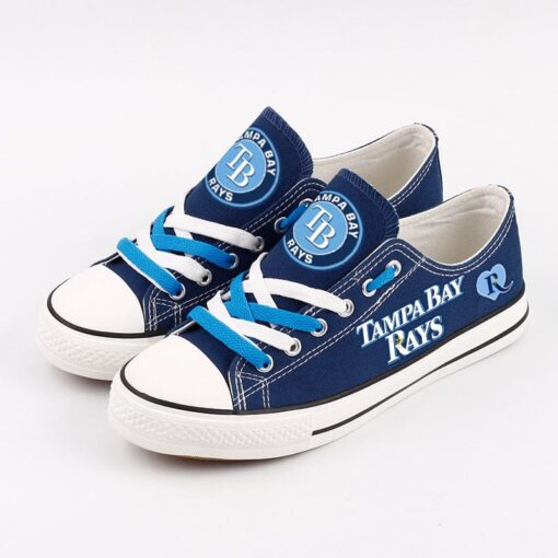 Tampa Bay Rays Limited Print Low Top Canvas Shoes Sport Sneakers For Men Women Fans - Image 3