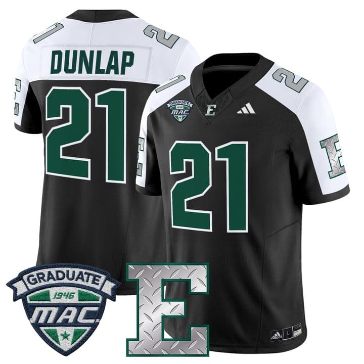 Tavierre Dunlap Jersey #21 Eastern Michigan Eagles 2025 Limited Stitched 3 Tavierre Dunlap Jersey #21 Eastern Michigan Eagles 2025 Limited Stitched - Image 3