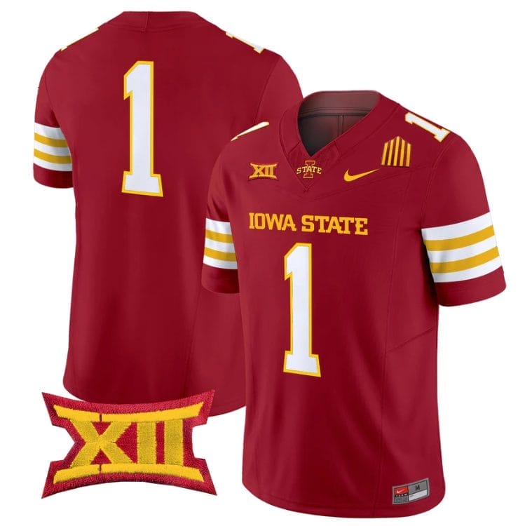 Team Jersey #1 Iowa State Cyclones 2025 Vapor Limited Stitched Cardinal 1 Team Jersey #1 Iowa State Cyclones 2025 Vapor Limited Stitched Cardinal