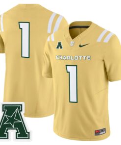 Team Jersey 1 Charlotte 49ers 2025 Vapor Limited Stitched Gold