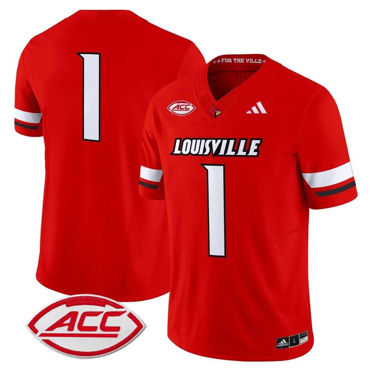 Team Jersey #1 Louisville Cardinals 2025 Vapor Limited Stitched - Image 3