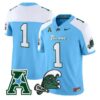 Team Jersey #1 Tulane Green Wave 2025 Vapor Limited Stitched 6 Team Jersey 1 Tulane Green Wave 2025 Vapor Limited Stitched Blue Alter