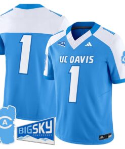 Team Jersey 1 UC Davis Aggies 2025 Lake Tahoe Patch Stitched Aqua Alter