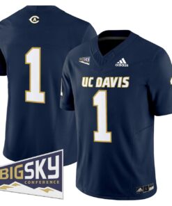 Team Jersey 1 UC Davis Aggies 2025 Lake Tahoe Patch Stitched Navy