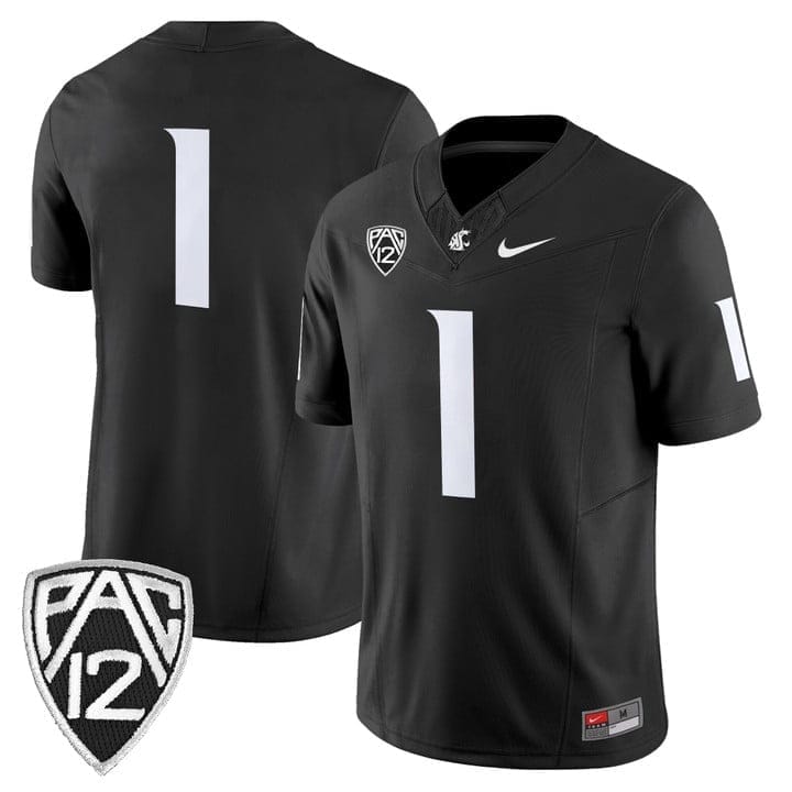 Team Jersey #1 Washington State Cougars 2025 Vapor Limited Stitched - Image 2