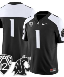 Team Jersey #1 Washington State Cougars 2025 Vapor Limited Stitched