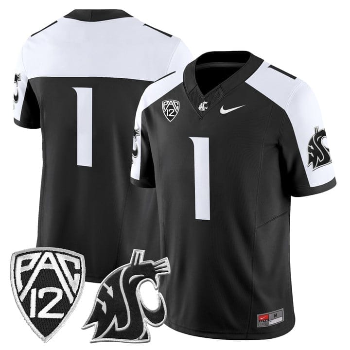Team Jersey #1 Washington State Cougars 2025 Vapor Limited Stitched