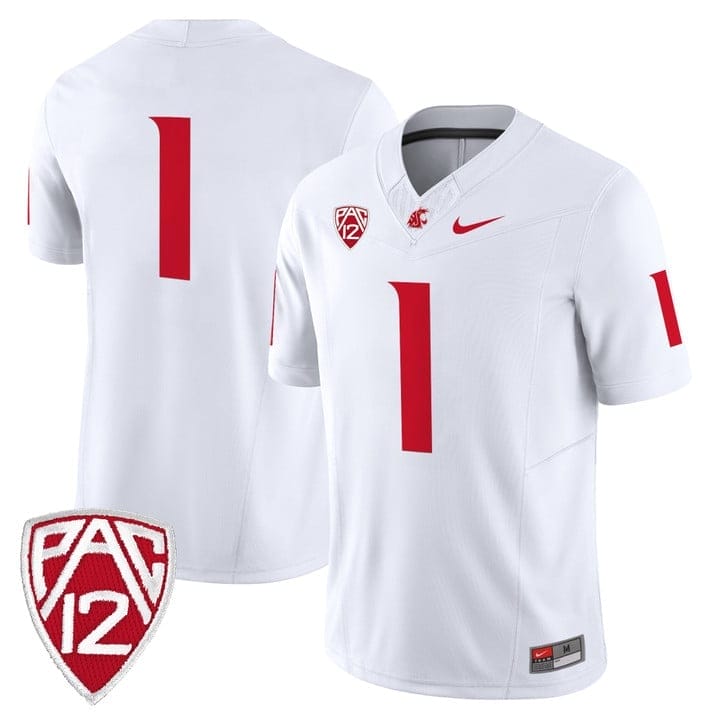 Team Jersey #1 Washington State Cougars 2025 Vapor Limited Stitched - Image 5