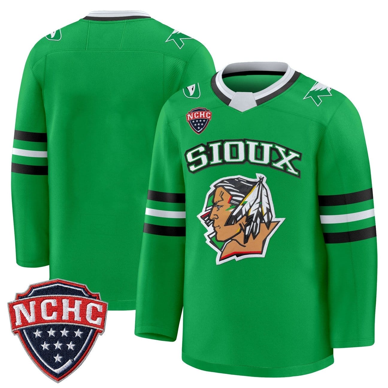 Team Jersey North Dakota Fighting Hawks 2025-26 Stitched 2 Team Jersey North Dakota Fighting Hawks 2025-26 Stitched - Image 2