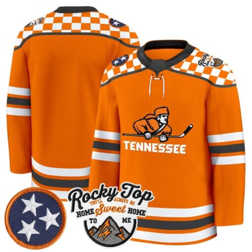 Team Jersey Tennessee Volunteers 2025-26 Hockey Premium Stitched - Image 3