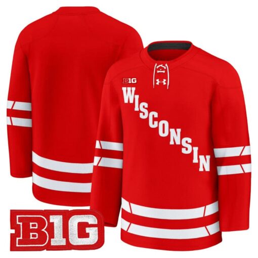 Team Jersey Wisconsin Badgers 2025-26 Premium Stitched
