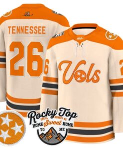 Tennessee Jersey 26 Tennessee Volunteers 2025 26 Premium Stitched Cream