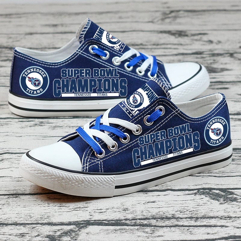 Tennessee Titans Low Top Canvas Sport Sneakers Shoes For Men Women Fans - Image 5