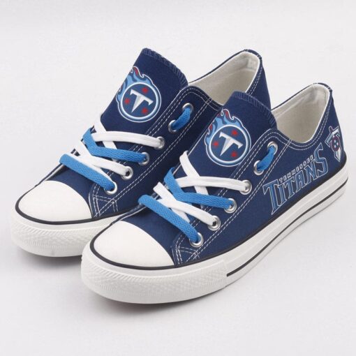 Tennessee Titans Low Top Canvas Sport Sneakers Shoes For Men Women Fans