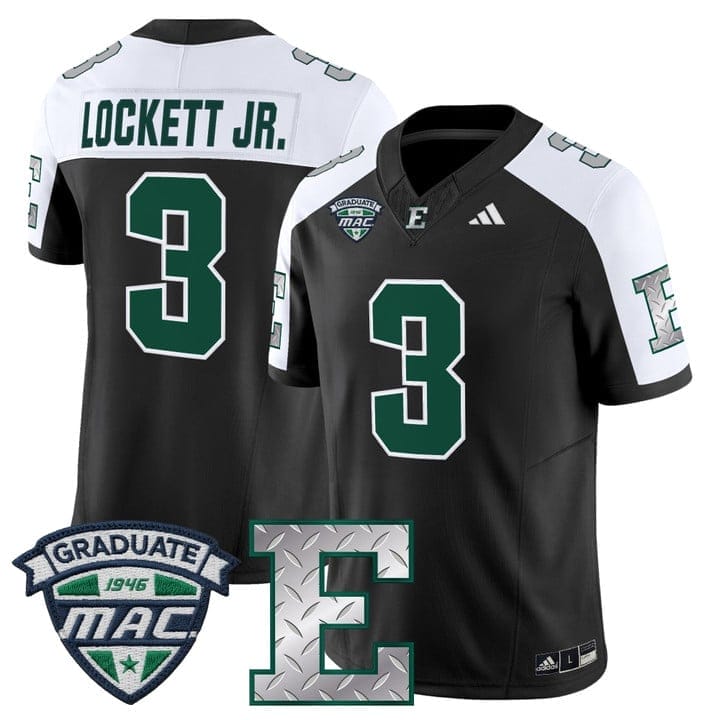 Terry Lockett Jr Jersey #3 Eastern Michigan Eagles 2025 Limited Stitched - Image 3