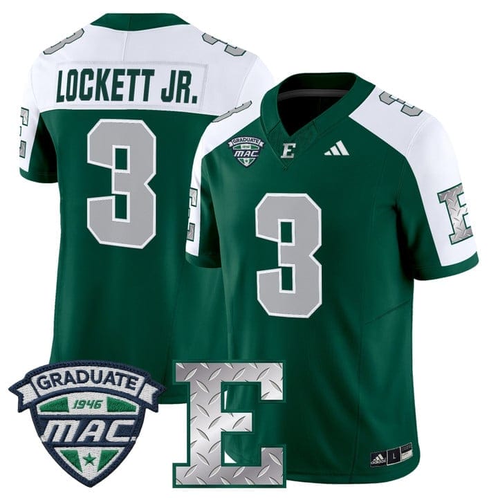 Terry Lockett Jr Jersey #3 Eastern Michigan Eagles 2025 Limited Stitched - Image 4