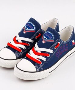 Texas Rangers Limited Print Low Top Canvas Shoes Sport Sneakers For Men Women Fans