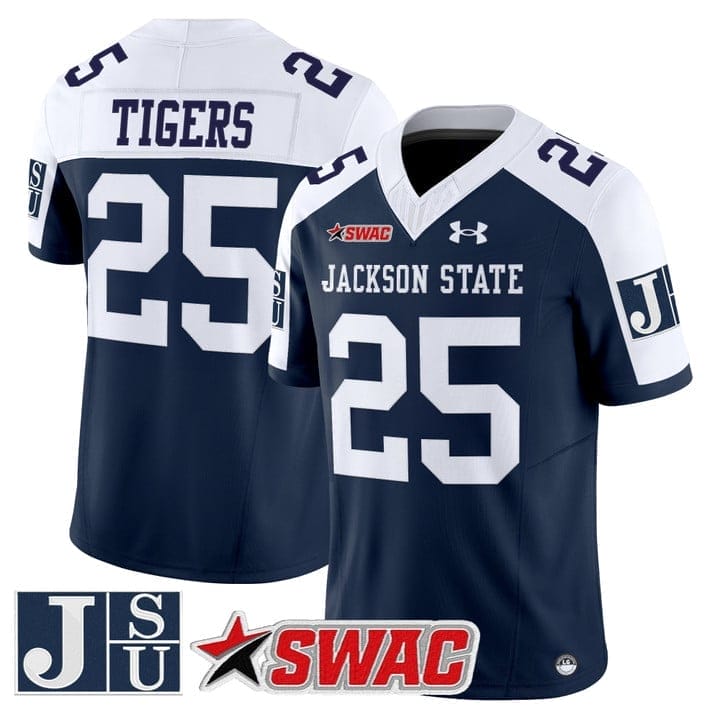 Tigers Jersey #25 Jackson State Tigers 2025 Vapor Limited Stitched - Image 5