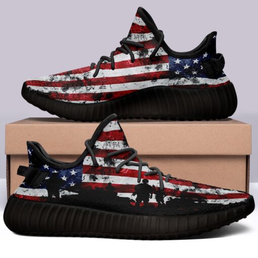 USA Flag 350v Yeezy Sneakers For Men Women Fans