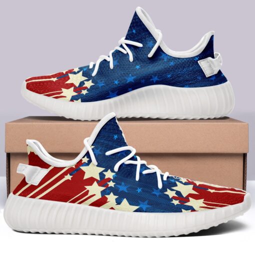 USA Flag V2 350v Yeezy Sneakers For Men Women Fans - Image 4