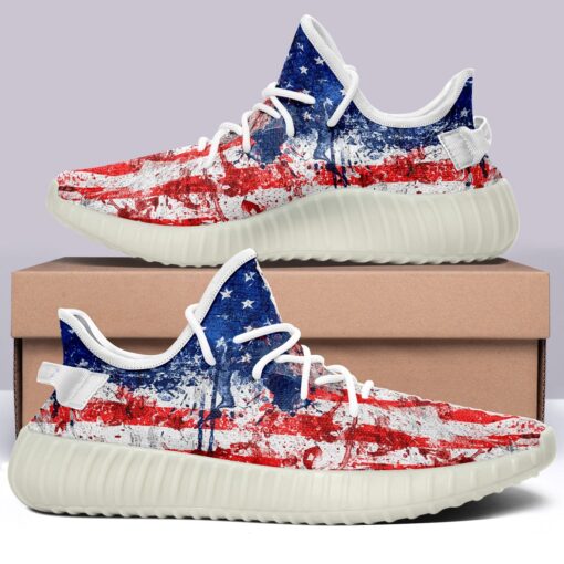 USA Flag V42 350v Yeezy Sneakers For Men Women Fans - Image 5