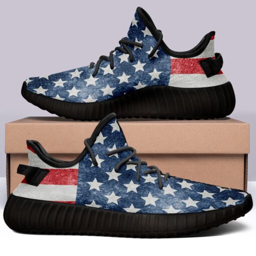 USA Flag 350v Yeezy Sneakers For Men Women Fans - Image 7