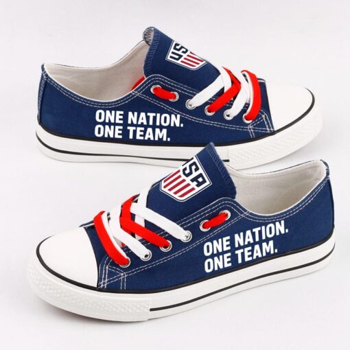 United States Low Top Canvas Sport Sneakers Shoes For Men Women Fans - Image 3