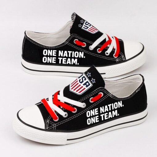 United States Low Top Canvas Sport Sneakers Shoes For Men Women Fans - Image 2
