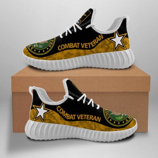 United States Army Combat Veteran Sneaker Shoes Hot For Men Women Fans