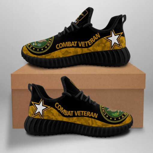United States Army Combat Veteran Sneaker Shoes Hot For Men Women Fans - Image 2
