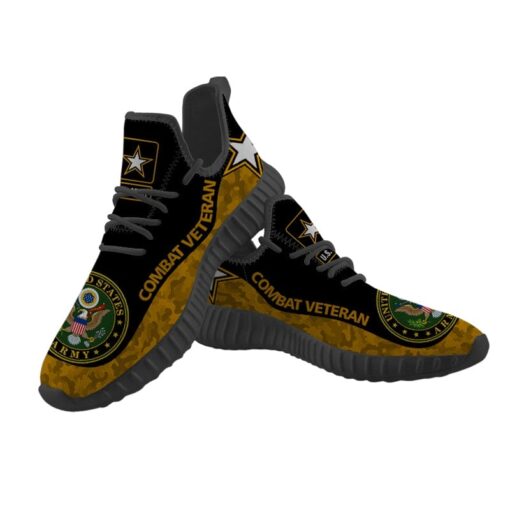 United States Army Combat Veteran Sneaker Shoes Hot For Men Women Fans - Image 4
