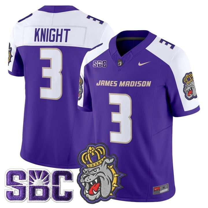 Wayne Knight Jersey #3 James Madison Dukes 2025 Vapor Limited Stitched - Image 3