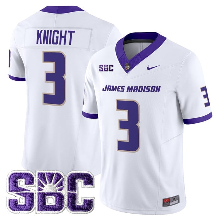 Wayne Knight Jersey #3 James Madison Dukes 2025 Vapor Limited Stitched - Image 5