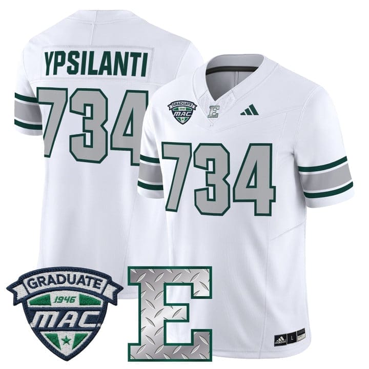 Ypsilanti Jersey #734 Eastern Michigan Eagles 2025 Limited Stitched - Image 5