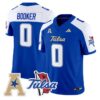 ZionBookerJersey 0TulsaGoldenHurricane2025VaporStitchedRoyalAlter