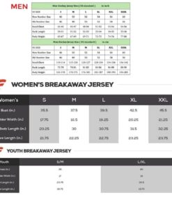 1.Hockey Sizechart Final Men Women Youth 768x790 a884226a 57c2 44cf 9458 102ebce94d6c