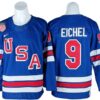 2026WinterOlympicsTeamUSA 9JackEichelBlueHockeyJersey