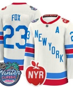 Adam Fox Jersey #23 New York Rangers 2026 Winter Classic Premium Stitched