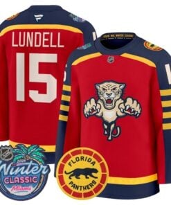 Anton Lundell Jersey #15 Florida Panthers 2026 Winter Classic Premium Stitched