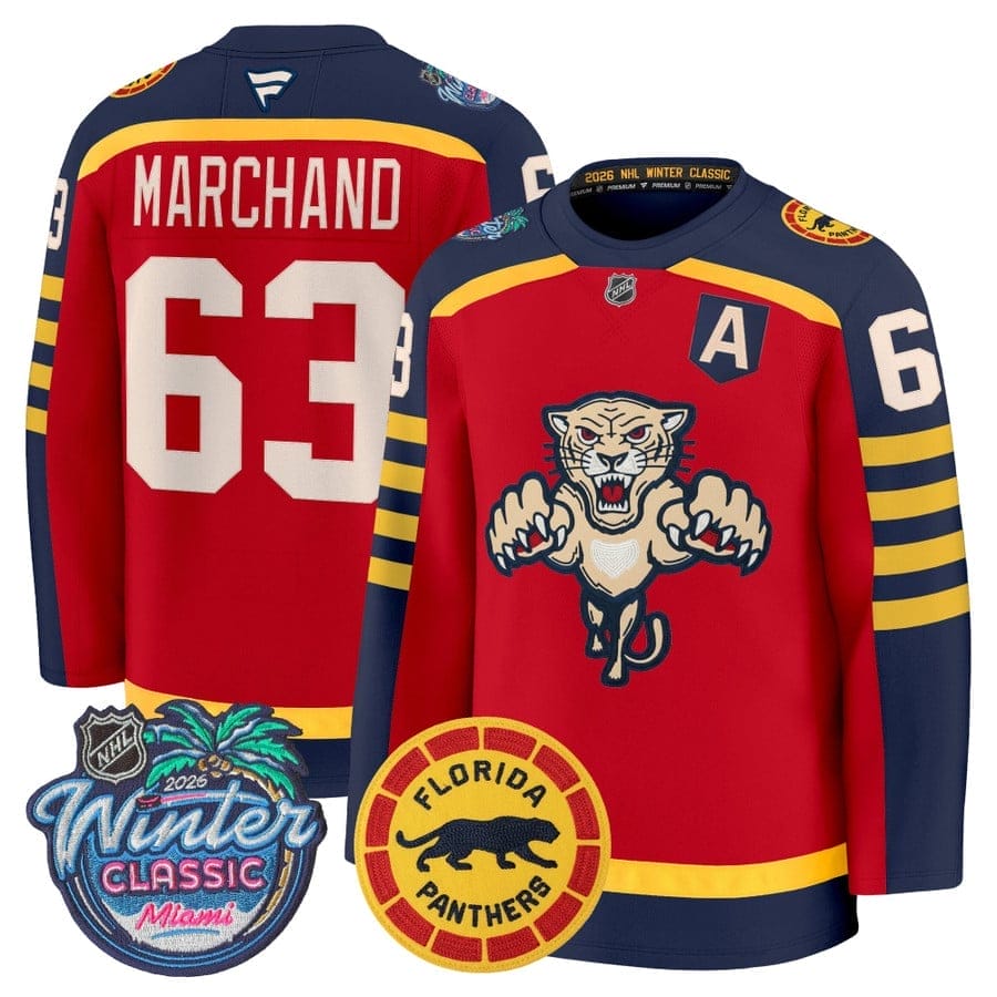 Brad Marchand Jersey #63 Florida Panthers 2026 Winter Classic Premium Stitched 5 BradMarchandJersey 63FloridaPanthers2026WinterClassicPremiumStitched