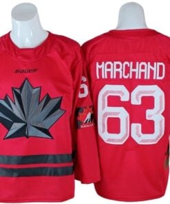 Brad Marchand Jersey 63 Winter Olympics Team Canada 2026 Stitched Red
