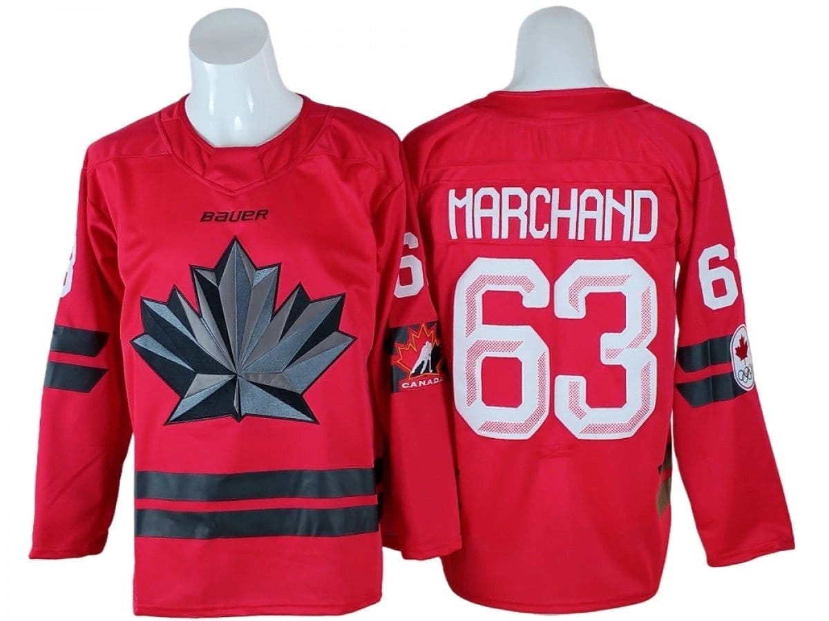 Brad Marchand Jersey #63 Winter Olympics Team Canada 2026 Stitched - Image 3