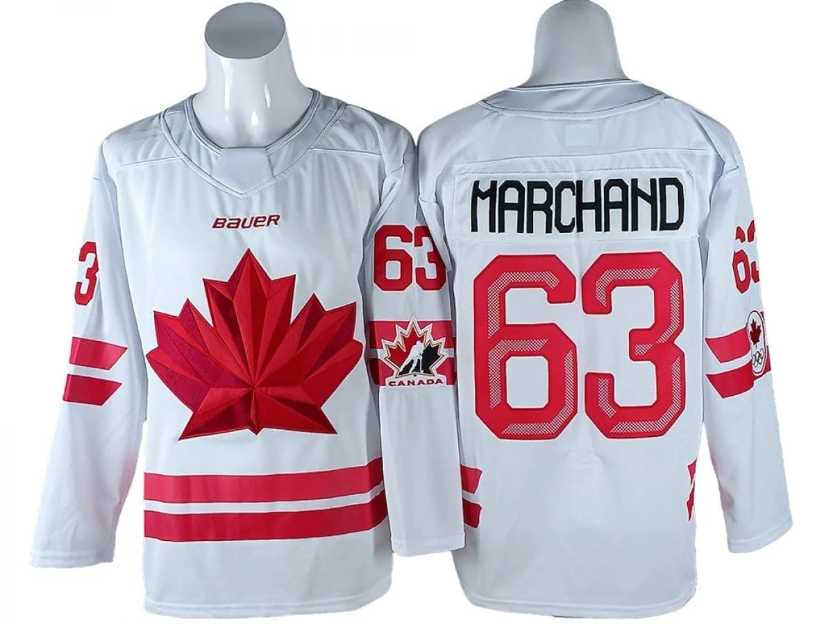 Brad Marchand Jersey #63 Winter Olympics Team Canada 2026 Stitched - Image 4